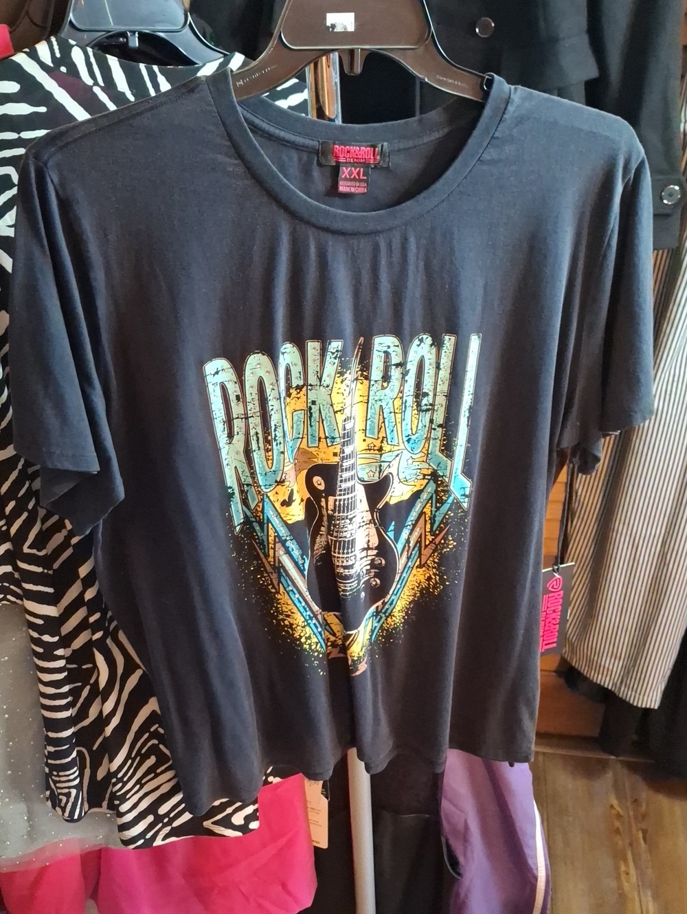 Black Rock & Roll Graphic Tee - XXL NWT